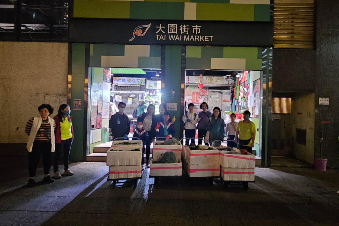親身體驗大圍街市剩食回收工作